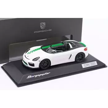 дилерская модель 1/43 porsche boxster berg spider белый Boxster Bergspyder ограниченный тиражом в 2000 единиц мини-автомобиль