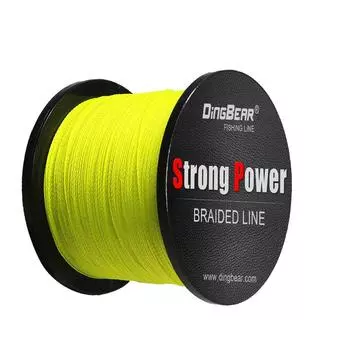 Dingbear желтая универсальная плетеная рыболовная леска 109Yd/100m 135LB/0.60mm
