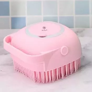 Dingdong Pet Pet Shampoo Brush, Розовый, 1 шт., Корейский шампунь для домашних животных