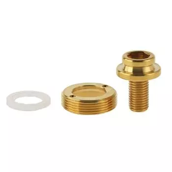 Dingtai Titanium Crank Bolt Screw M8X15mm Extractor Sleeve (Gold)