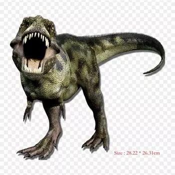 Dino Saur Gorgosaurus, термотрансферная печать, виниловые нашивки, наклейки для одежды, аппликации «сделай сам», моющиеся нашивки