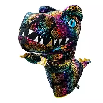 dinofactory Golf Headcover Dinosaur Driver Headcover T-Rex (Sparkle Black)