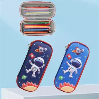 Dinosaur 3D Pencil Case Astronaut Space Pencil Bag Cute Dinosaur Pencil Pouch Student Gifts random spaceman