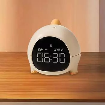 Dinosaur Clock LED Display Cute Dinosaur Bedside Clock Digital Alarm Clock Children Bedroom Creative Digital Clock жёлтый
