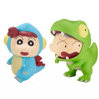 Dinosaur Diary Kasukabe Defense Force Figure Nene Masao Crayon All 2 Types Set Ora s vol.2 Shin-chan