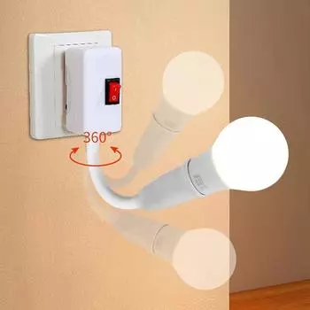 Direct Plug-in Rotary Lamp Head E27 Socket Lamp Bulb Holder with Switch EU US Plug Lamp Holder LED Table Lamp Led Base Lamp Base