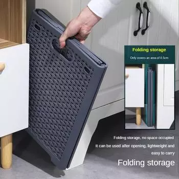Dirty Clothes Basket Grid Organizer Basket Collapsible Large Capacity Multifunction Waterproof Home Dirty Clothes Storage Basket