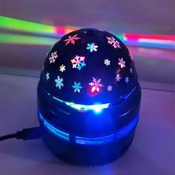 Диско-шар свет Led Usb Rgb Magic Dj стробоскоп Pinspot Звездный проектор вращающийся автомобиль чёрный