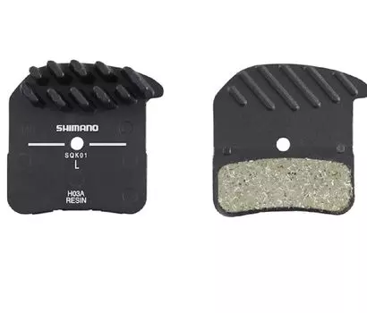 Дисковые тормозные колодки SHIMANO H03A из смолы с ребром EBPH03ARFA