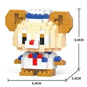Дисней Аниме Мультфильм Конструктор Стич Микки Маус мини Экшн игрушка Фигурки Блоки Игрушки Кирпичики Сборные Игрушки Детские Подарки With Box
