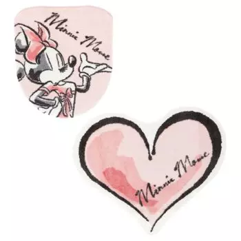 Disney Minnie Minnie Mouse коврик для унитаза набор из 2 предметов для уборки и подогрева & SB-529-D