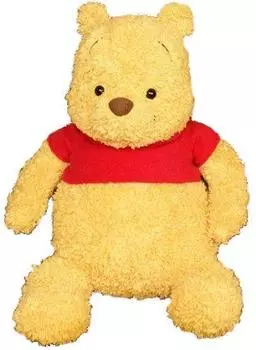 Disney Old Standard Plush Toy M Pooh Sitting Height 33cm