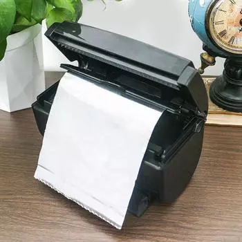 Диспенсер для фольги для волос с резаком 6,7x3,9x3,9 дюйма для маникюрных салонов, многоцелевой режущий инструмент чёрный