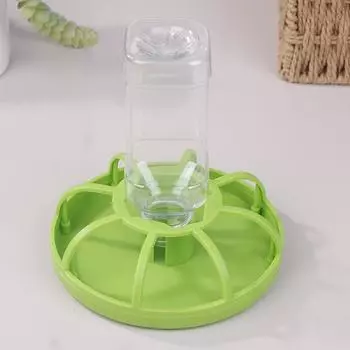 Диспенсер для питья воды для рептилий, миска для еды, кормушка для ящериц и гекконов, круглая миска, поилка для черепах, бутылка для питья, кормушки для рептилий