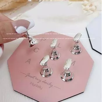 Display False Nail Tips Display Board Nail Art Palette Magnetic Nail rest Nail Practice Base 05