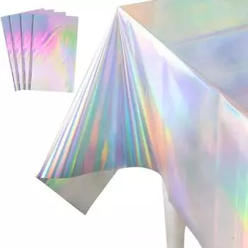 Disposable Laser Tablecover Rectangular Laser Tablecloth Table Runner Party Decor 137x274cm