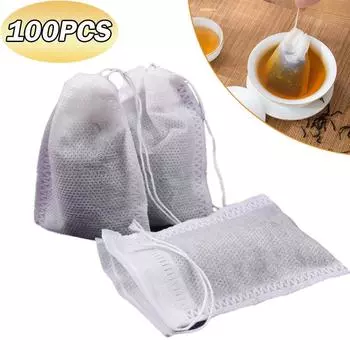 Disposable Teabags Empty Scented Tea Bags with String Heal Seal Filter Paper for Herb Loose Tea Kitchen Accessories Tools