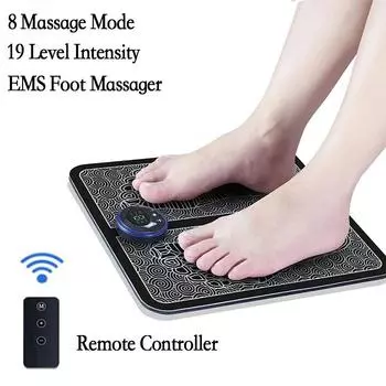 Дистанционный EMS массажер для ног, портативный электрический мышечный массажный коврик, улучшение кровообращения, снятие боли, расслабление ног