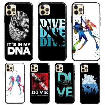 Чехол для телефона Dive Scuba Divers для iPhone 11 Pro Max XS XR X 12 13 Mini SE 2020 6S 7 8 Plus 13 Pro Max iPhone 5 5S SE