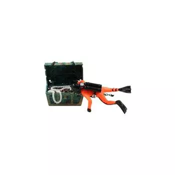 Diver Treasure Box Fish Tank Decor Pneumatic Ornament Air Pump Connecting Aquarium Decoration чёрный