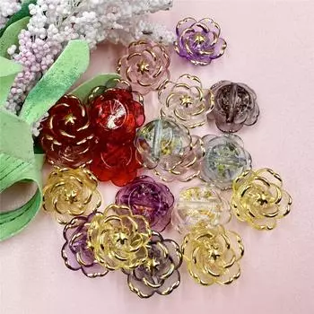 DIY 17,6 мм 20 шт. браслет ожерелье кулон DIY бусины цветок бусины ювелирные изделия материалы ручной работы модный акрил белый