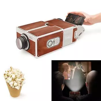 DIY 3D проектор картон мини-проектор для смартфона свет новинка регулируемый проектор для мобильного телефона