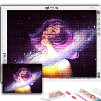 DIY 5D алмазная живопись мультфильм девушка Аватар набор для вышивки крестом полная дрель вышивка мозаика художественная картина стразы подарок Full Round 20X30CM