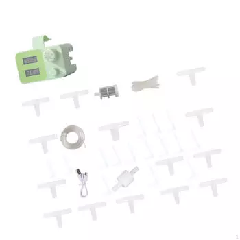 DIY Automatic Drip Irrigation System Set Self Watering Multipurpose 2M Silicone Tube Rechargeable