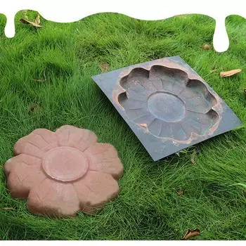DIY бетонная форма ступенька камень цемент мощение пейзаж пол плитка тротуарная форма сад