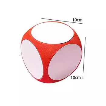 DIY Blank Dice Write On/Wipe Off Dice Portable Cleanable Blank Game Cubes for Classroom Teaching Dry Erase Outside Dice