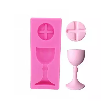 DIY Charlice Cup Baptism Trophy силиконовая форма романтическая чашка для причастия торт выпечка инструменты для украшения торта T1233