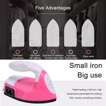 DIY Children Handheld Mini Iron Mini Heat Press Machine Rapid Heating Portable Electric Versatile Craft Clothes Sewing Supplies us белый