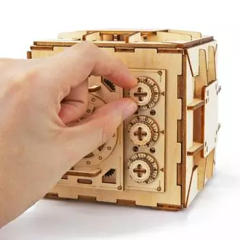 DIY Coin Bank 3D деревянная модель шкафчика комплект DIY Coin Bank механическая головоломка игрушка для детей 1 set