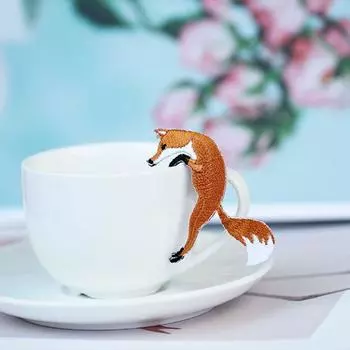 DIY Craft Fox Аппликация Одежда Ткань Отделка Швейные аксессуары Патч