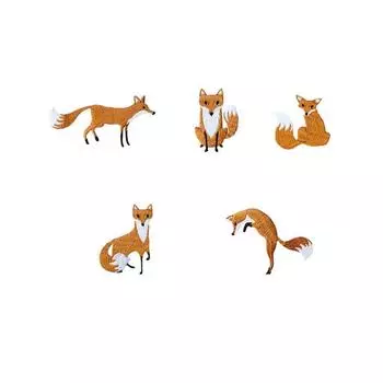 DIY Craft Fox Аппликация Одежда Ткань Отделка Швейные аксессуары Патч