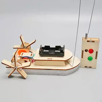 DIY Деревянные наборы для научных экспериментов Stem Toys Пульты управления Лодка Сборка Развивающая игрушка