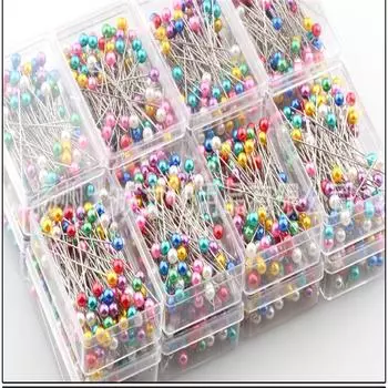 DIY Изготовление Корсажа Ремесла Букет Жемчужные Булавки Платье Головы Флорист Свадьба 38 mm разноцветный