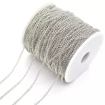 DIY Ювелирные Аксессуары Железная Шифрованная Цепь Цепочка-удлинитель Хвостовая Цепочка Материал для Ожерелья Браслета One Size