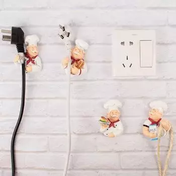DIY Kitchen Electric Wire Plug Hooks Holder Wall Hander Bathroom Storage Rack Bedroom Multi-Purpose Hook Organizer Key Rack Hook