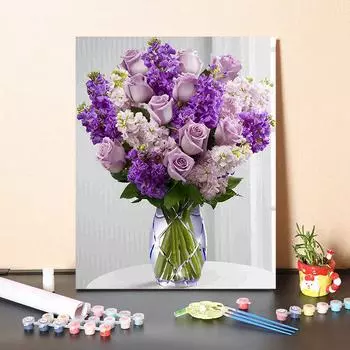 DIY краска по номерам набор для рисования маслом холст DIY картина маслом по номерам настенные художественные украшения для дома подарок искусство и хобби 40x50cm no frame