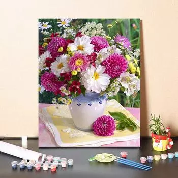 DIY краска по номерам набор для рисования маслом холст DIY картина маслом по номерам настенные художественные украшения для дома подарок искусство и хобби 40x50cm no frame
