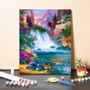 DIY краска по номерам набор для рисования маслом холст DIY картина маслом по номерам настенные художественные украшения для дома подарок искусство и хобби 40x50cm no frame