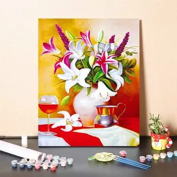 DIY краска по номерам набор для рисования маслом холст DIY картина маслом по номерам настенные художественные украшения для дома подарок искусство и хобби 40x50cm no frame