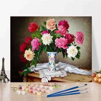 DIY краска по номерам набор для рисования маслом холст DIY картина маслом по номерам настенные художественные украшения для дома подарок искусство и хобби
