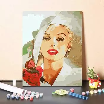 DIY краска по номерам набор для рисования маслом холст DIY картина маслом по номерам настенные художественные украшения для дома подарок искусство и хобби 40x50cm no frame