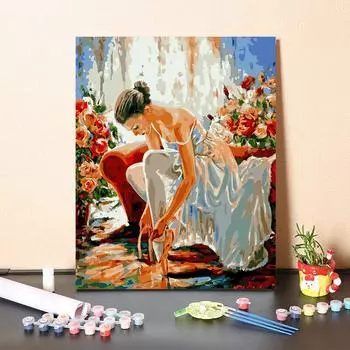 DIY краска по номерам набор для рисования маслом холст DIY картина маслом по номерам настенные художественные украшения для дома подарок искусство и хобби 40x50cm no frame
