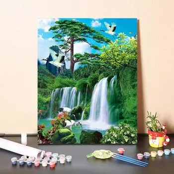 DIY краска по номерам набор для рисования маслом холст DIY картина маслом по номерам настенные художественные украшения для дома подарок искусство и хобби 40x50cm no frame
