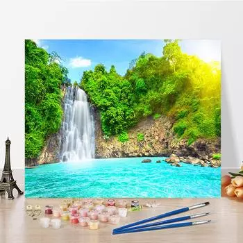 DIY краска по номерам набор для рисования маслом холст DIY картина маслом по номерам настенные художественные украшения для дома подарок искусство и хобби 40x50cm no frame