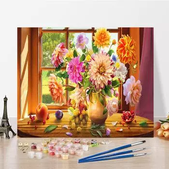 DIY краска по номерам набор для рисования маслом холст DIY картина маслом по номерам настенные художественные украшения для дома подарок искусство и хобби 40x50cm no frame