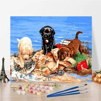 DIY краска по номерам набор для рисования маслом холст DIY картина маслом по номерам настенные художественные украшения для дома подарок искусство и хобби 40x50cm no frame